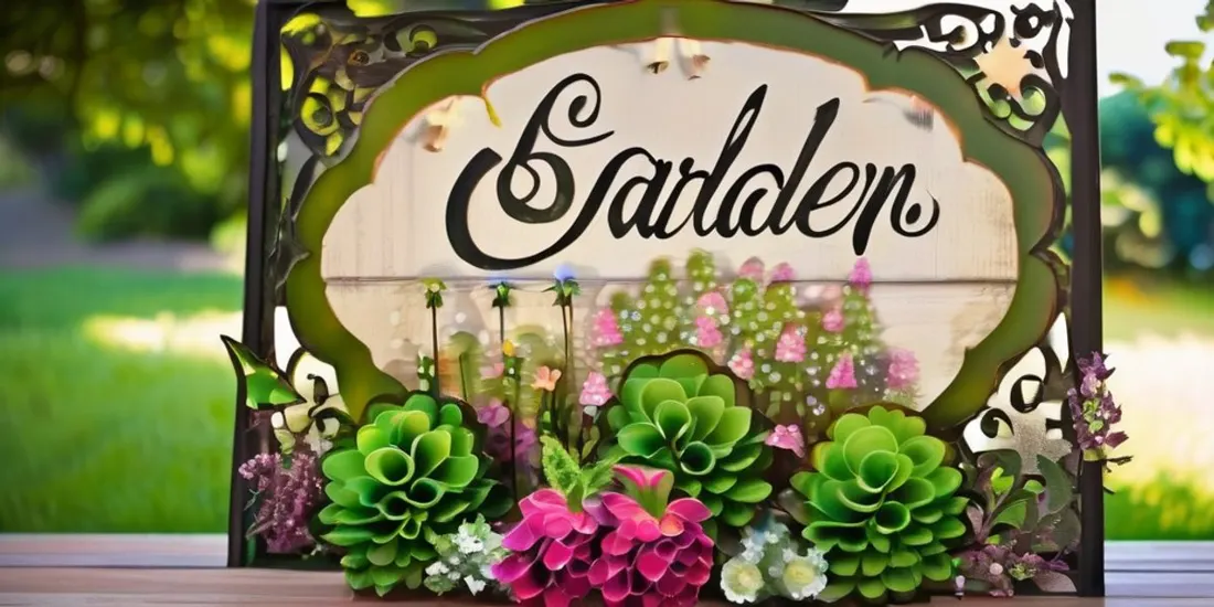 Die Magie der Garten-Schilder
