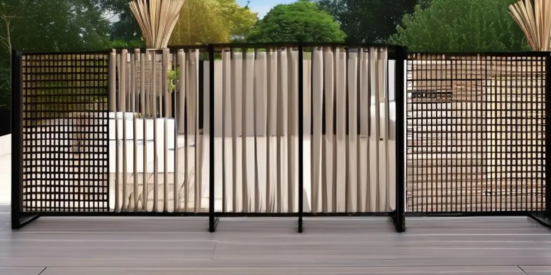 Moderne Raumteiler für den Garten: Stil und Funktion vereint