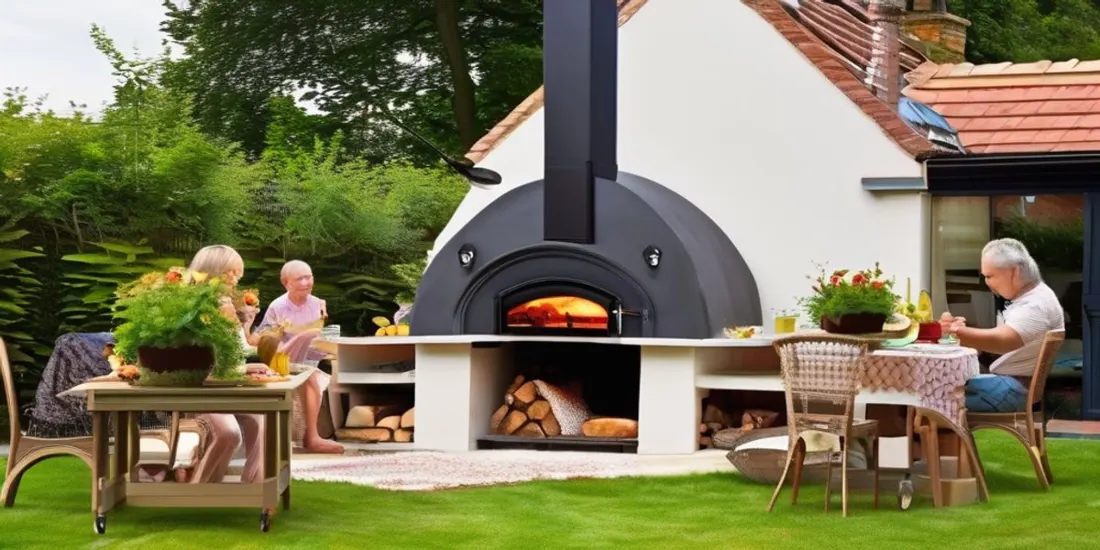 Ein Gartenofen als Treffpunkt für Familie und Freunde