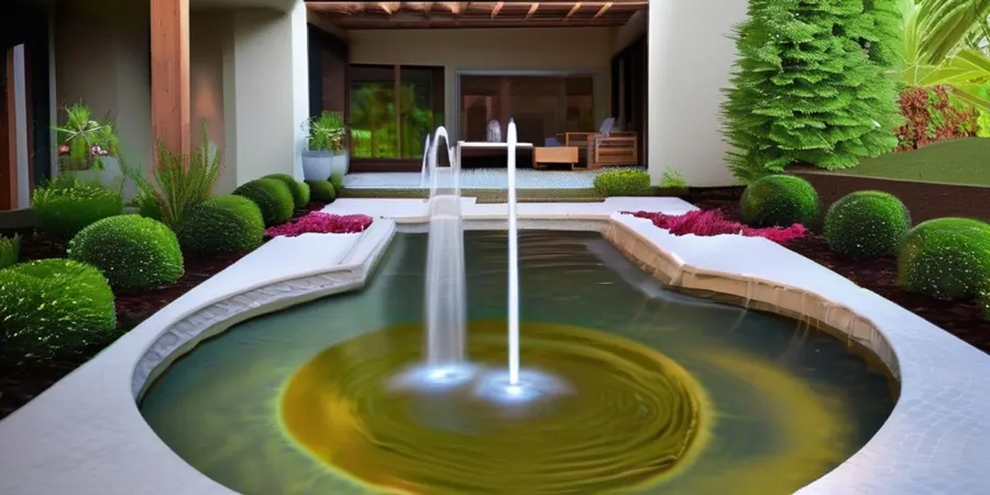 Kleines Wasserbecken im Garten: Erfrischendes Ambiente!