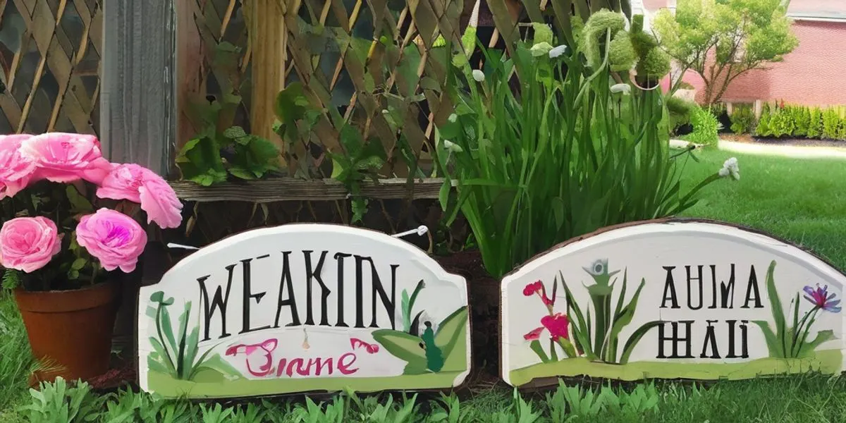 Charmante Garten-Schilder entdecken!