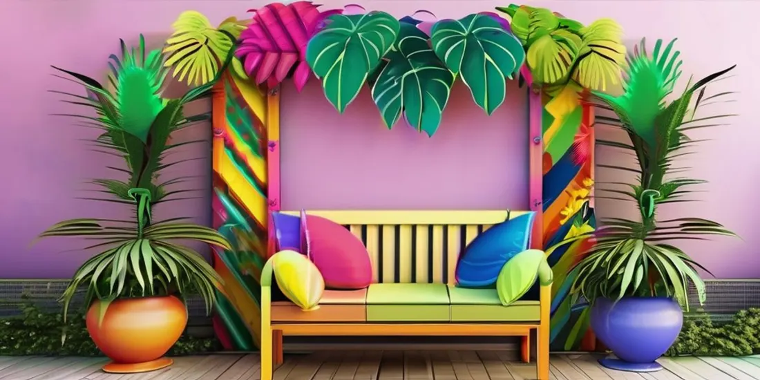 Farbenfrohe Oasen: Der Tropical Style im Garten