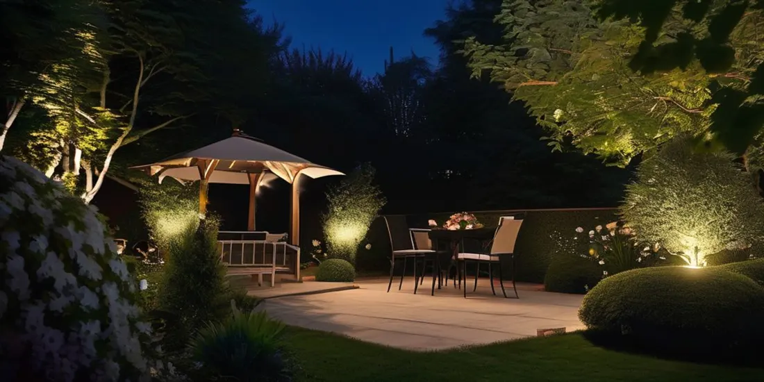 Genießen Sie Ihren Garten bei Nacht