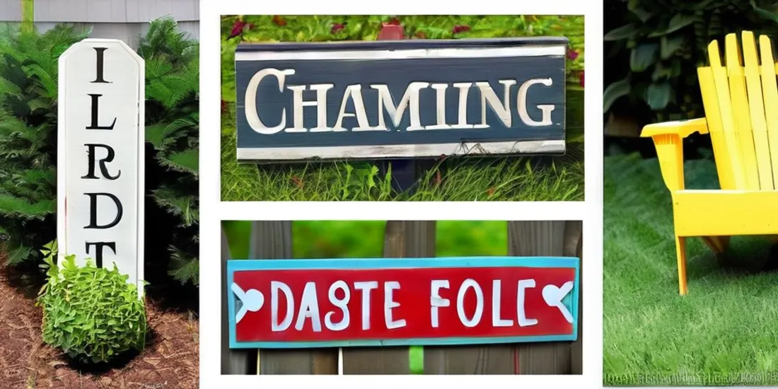 Kreative Ideen für Garten-Schilder